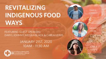 January 21, 2020 – Revitalizing Indigenous Food Ways