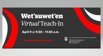 April 9th,2020 – Wet’suwet’en Virtual Teach-In