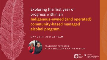 May 20th, 2021 – Exploring the first year of progress within an Indigenous-owned (and operated) community-based managed alcohol program.