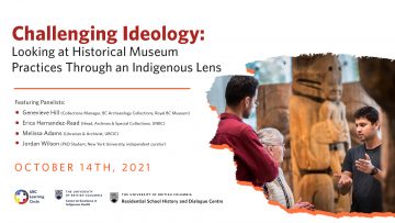 October 14th, 2021 – Challenging Ideology: Looking at Historical Museum Practices Through an Indigenous Lens Part 1