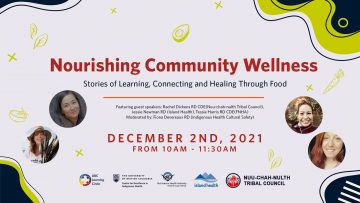 December 2nd, 2021 – Nourishing Community Wellness: Stories of Learning, Connecting and Healing Through Food