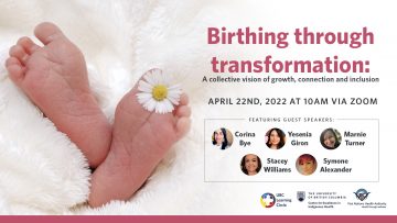 April 22nd, 2022 – Birthing through transformation: A collective vision of growth, connection and inclusion with Kilila Birth Collective Birthing