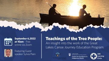 September 6th, 2022 – Teachings of the Tree People: An insight into the work of the Great Lakes Canoe Journey Education Program.