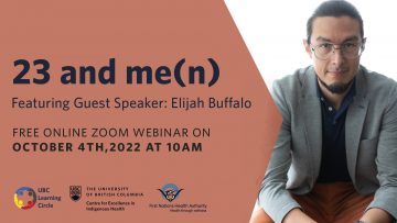 October 4th, 2022 – 23 and me(n) with Elijah Buffalo