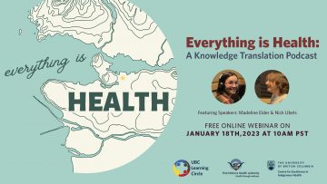 January 18th, 2023 – Everything is Health: A Knowledge Translation Podcast with Madeline Elder and Nick Ubels