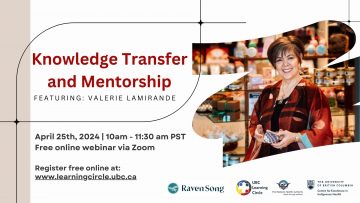 April 25th, 2024 – Knowledge Transfer and Mentorship with Valerie Lamirand